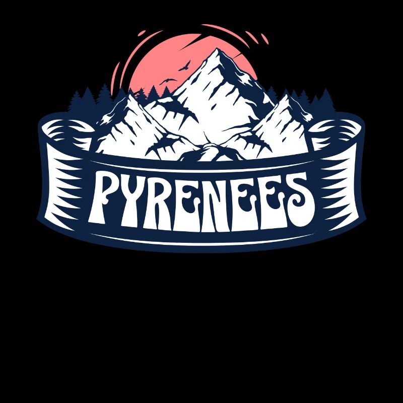 Pyrénées Montagnes Rouge Coucher de soleil