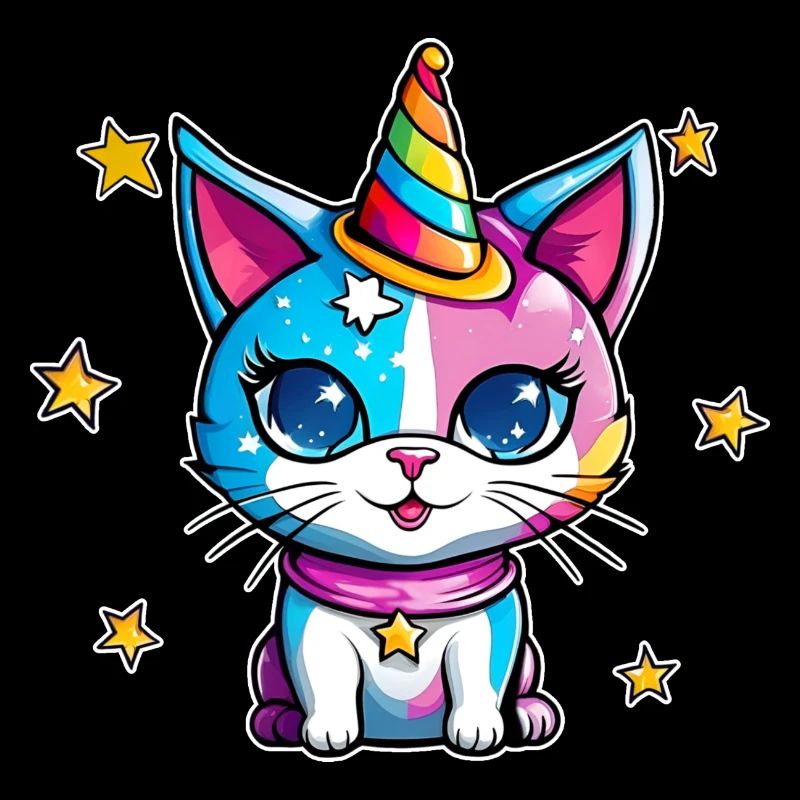 Chat Licorne mignon