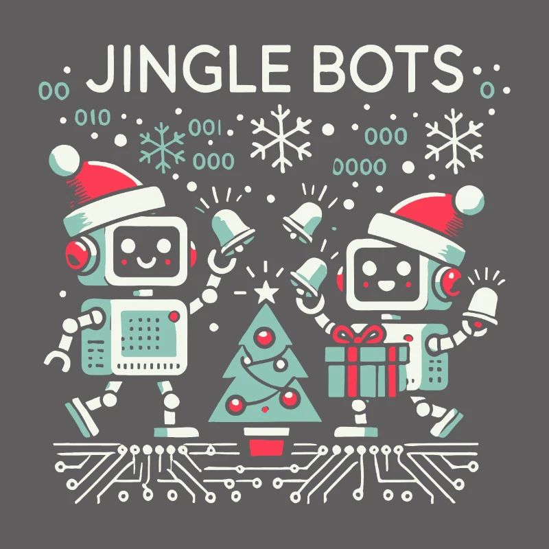 Jingle Bots - Christmas Robots with Binary Code