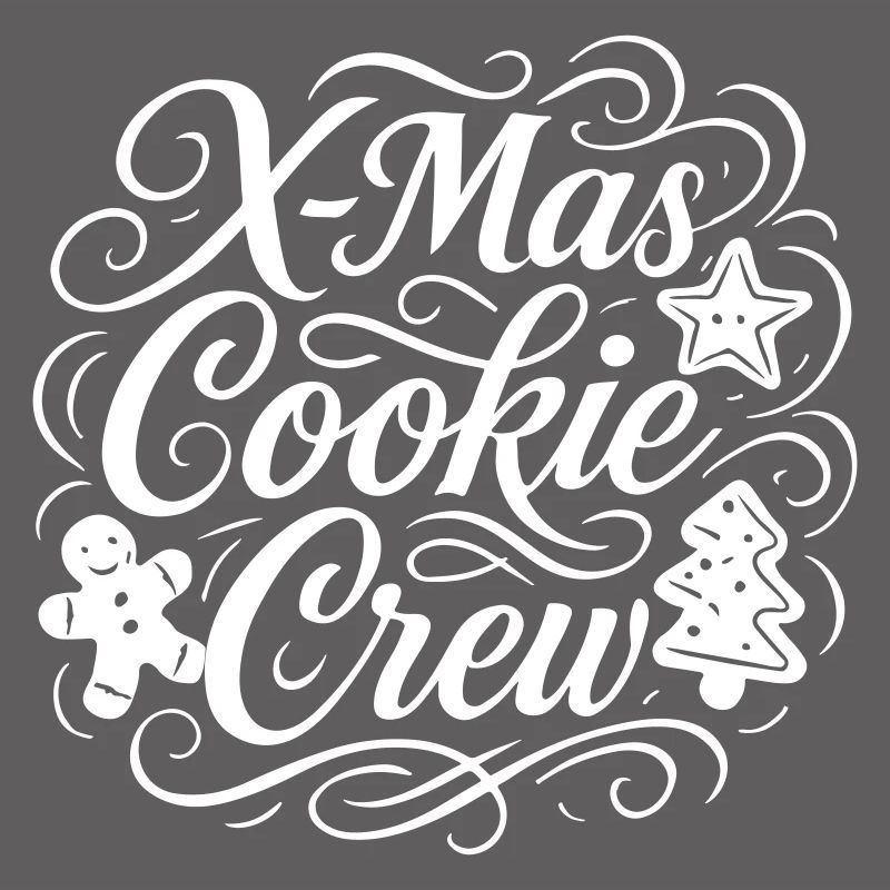 Équipe de Noël de cuisson des biscuits