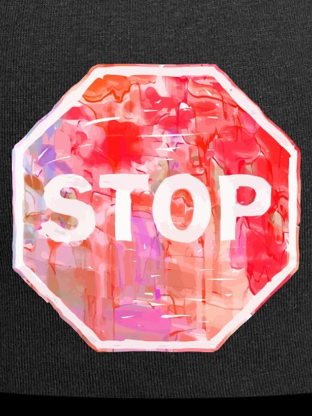 Grunge-Stoppschild