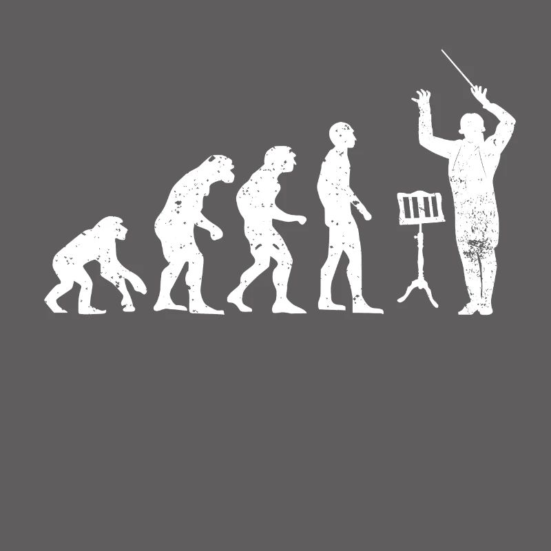 Dirigent Evolution Musiker Geschenkidee
