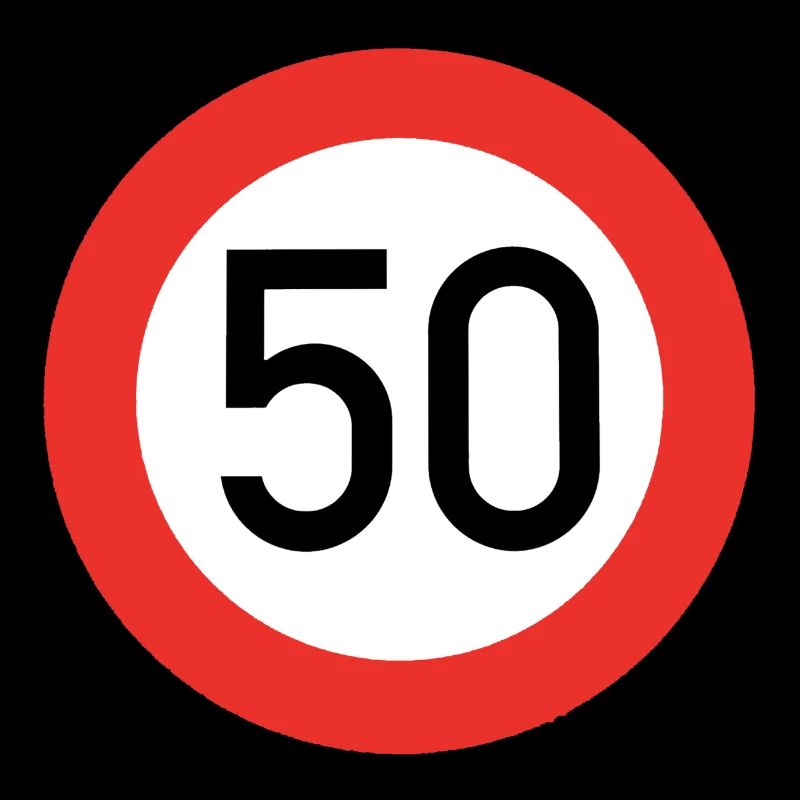 50 Schild