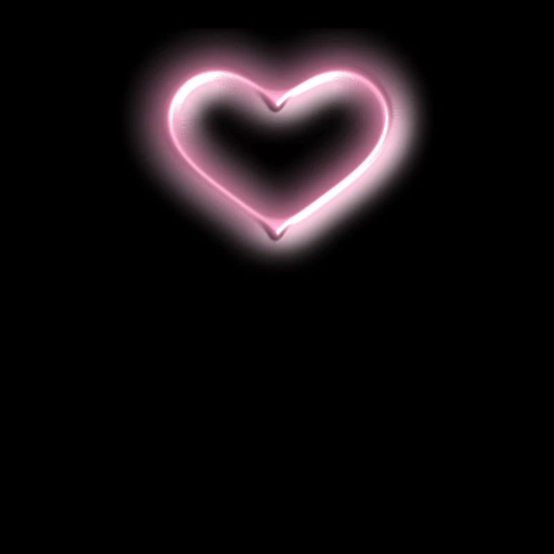 Herz, rosa Glow