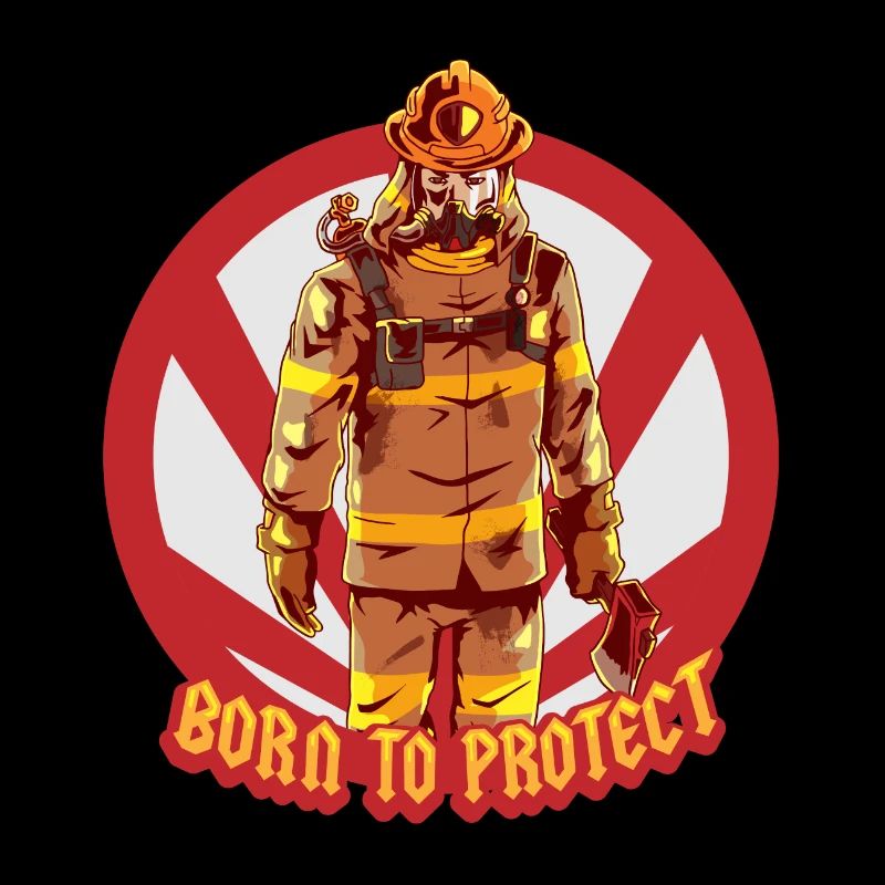 Fire Brigade Protect Vocation Gift Job