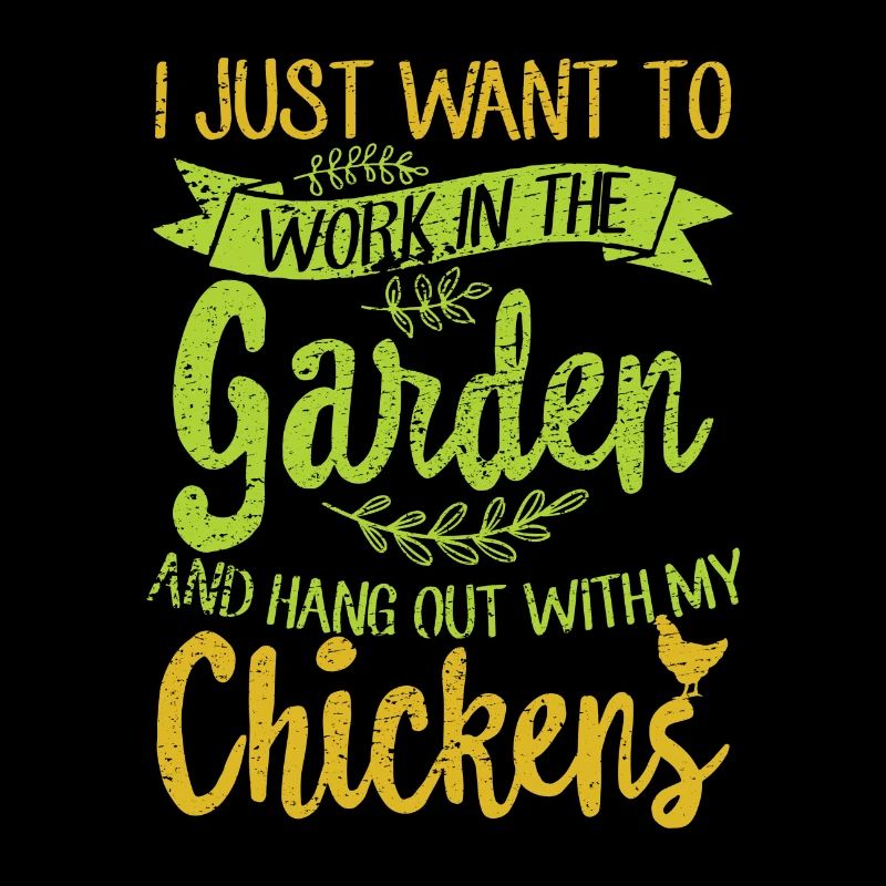 Jardinage et poulets
