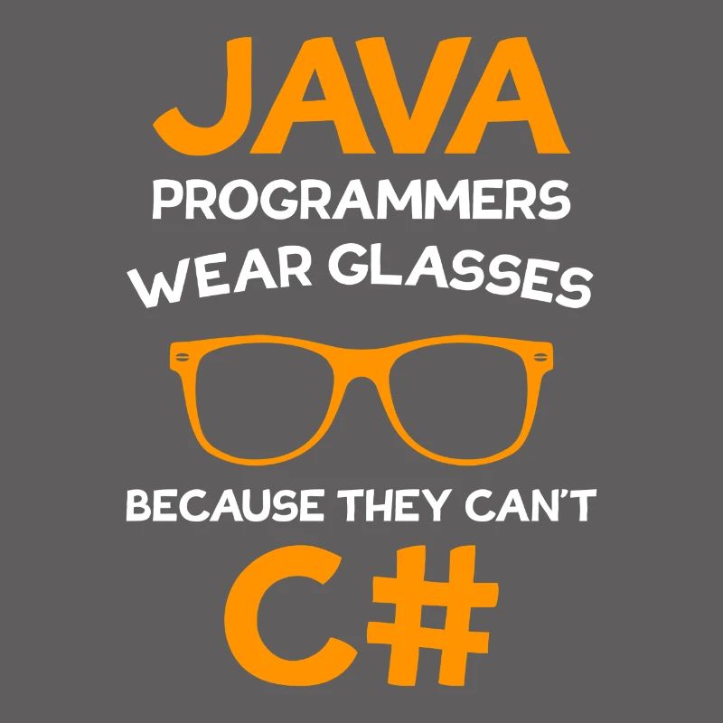 Programmeur Java porte des lunettes Programmeur C #