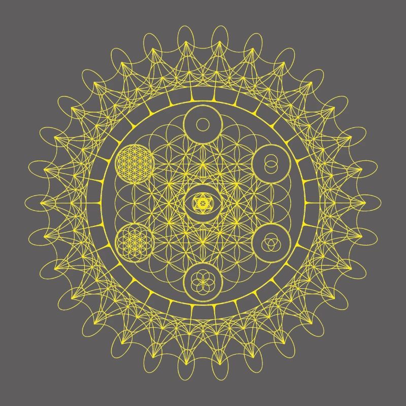 Évolution géométrique de l'oeil sacré de la fleur de Metatron