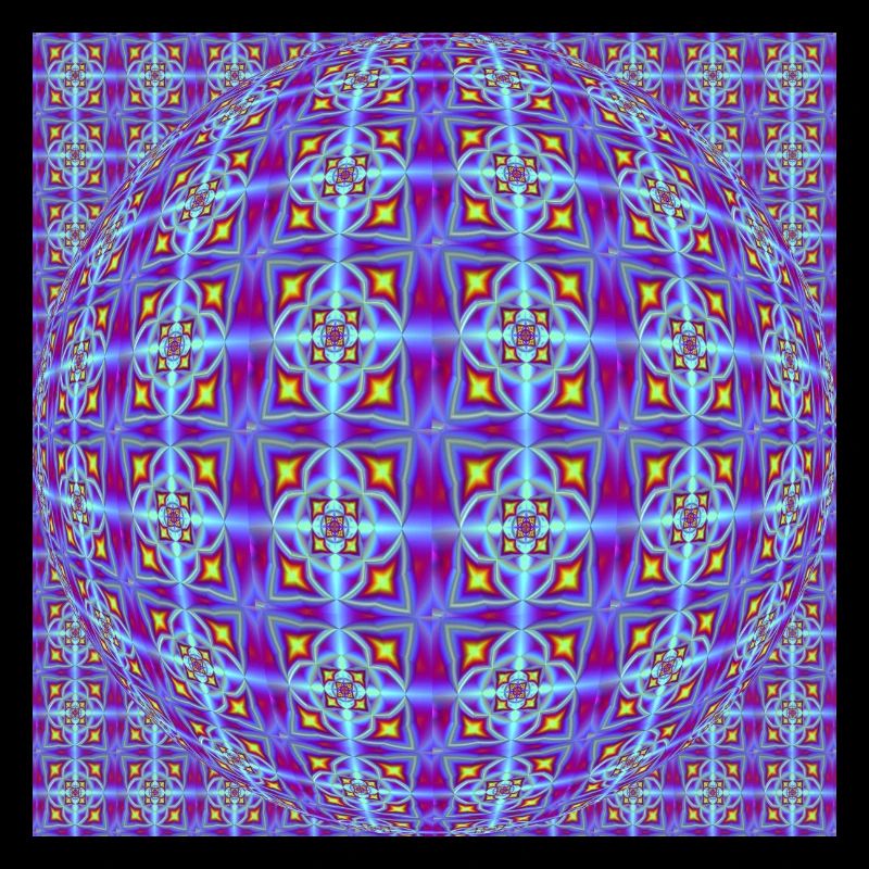 FRACTAL PATTERN LIGHT OP ART