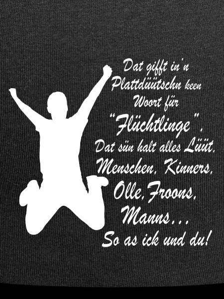 Flüchtling auf Plattdeutsch