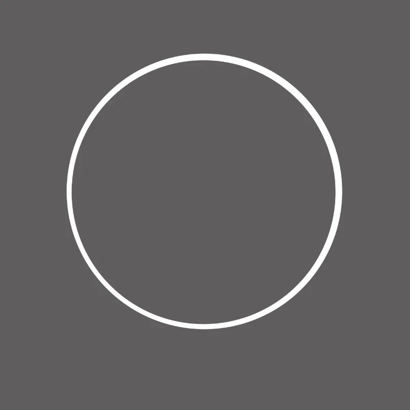White circle frame