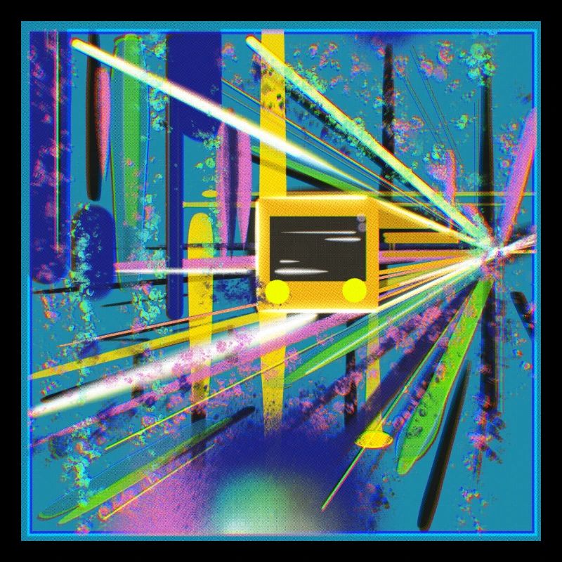 Abstrakte U-Bahn Berlin Graffiti Design