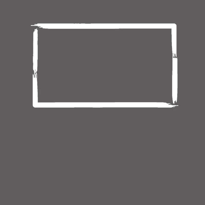 Brush Strokes Rectangular Frame Decoration