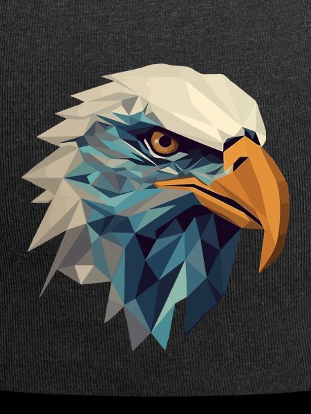 Stylized, geometric eagle