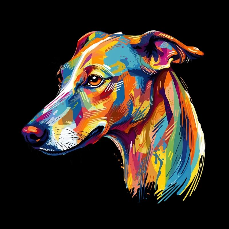 Colorful Whippet