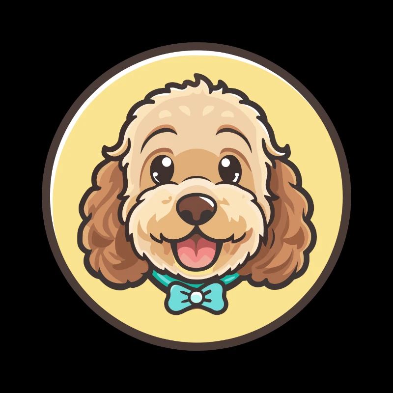 Cockapoo Hunderasse Bunte Cartoon Kawaii Clipart