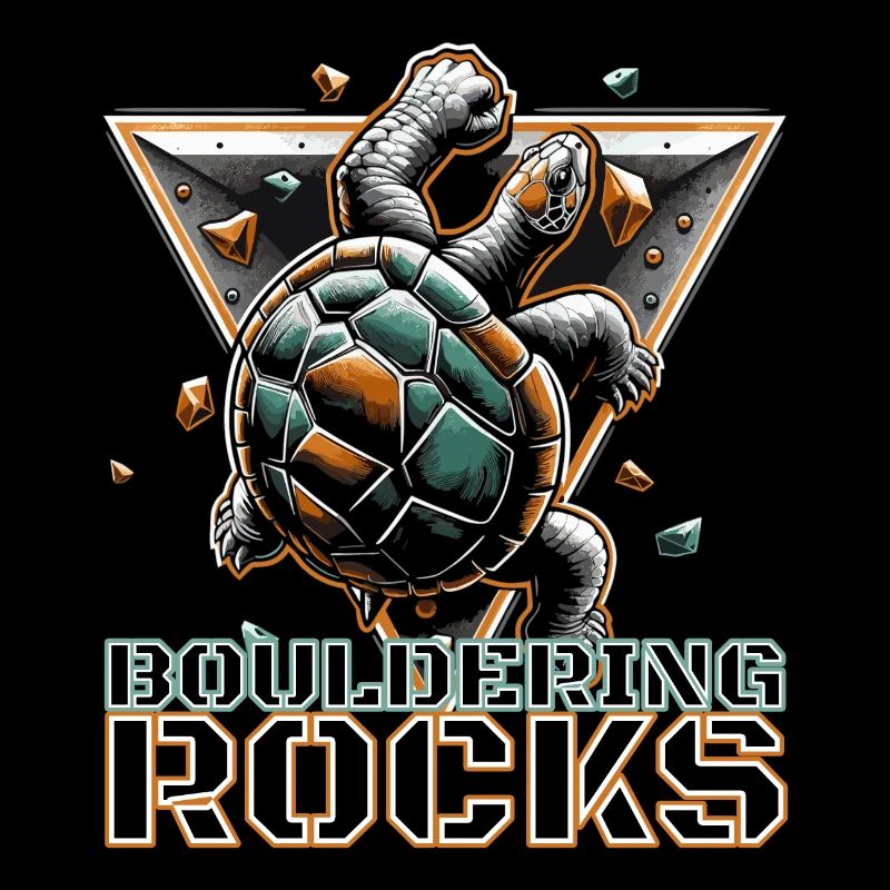 Bouldering Rocks Turtle Climbing Gift