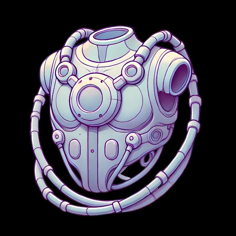 Futuristic Chest Device Graphic Tee