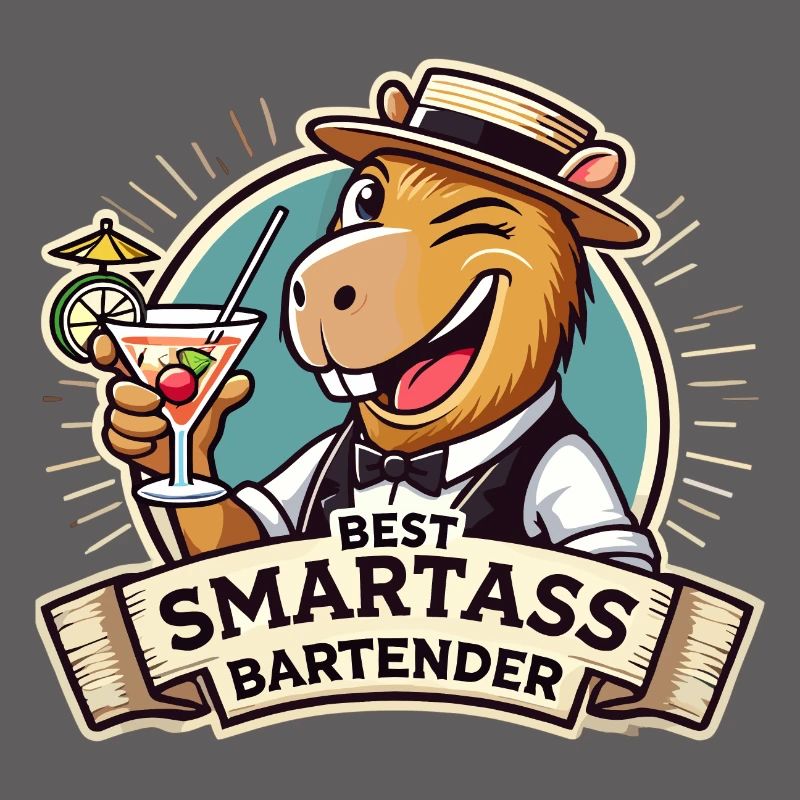 Bartender Bartender Capybara Capy Gift