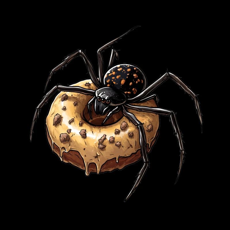 Donut Spider Funny Creative Motif