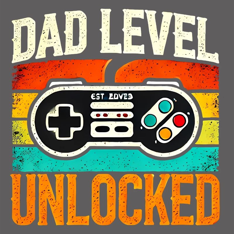 Dad Level Unlocked Retro Controller, Fathers 
