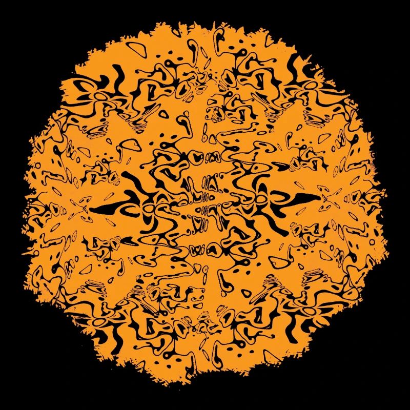 Orange Circle Ornament