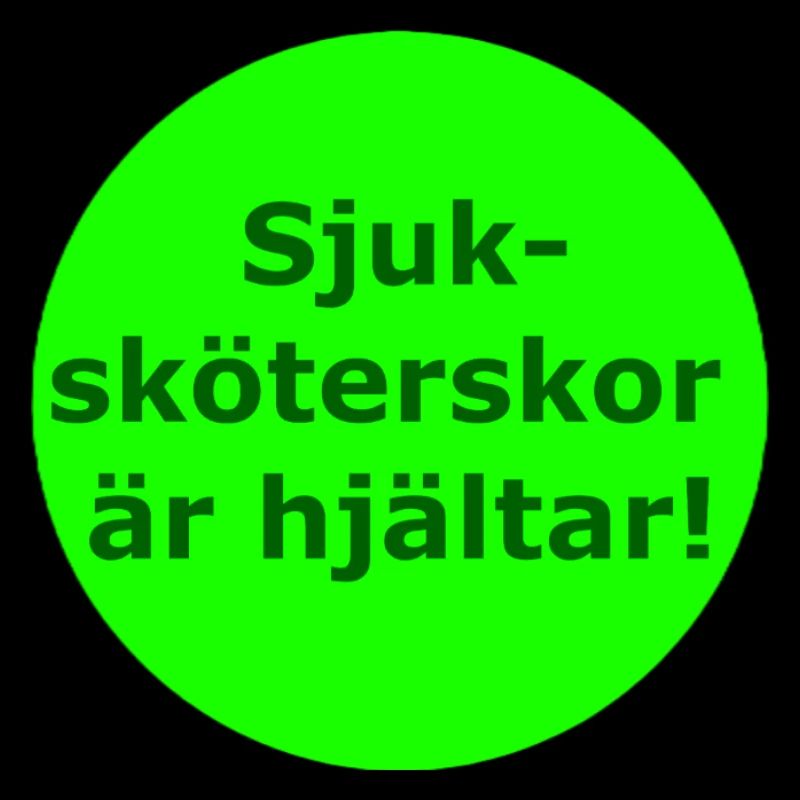 Nurses are heroes! (Green circle)