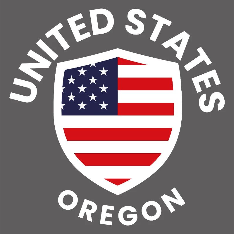 Bouclier de l’Oregon avec drapeau américain