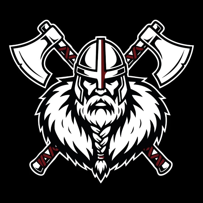 Viking Axemaster Warrior Crusader Axes Mascot