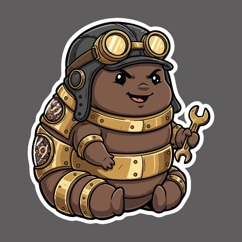 Steampunk Engineer Engineer Brass Crawler