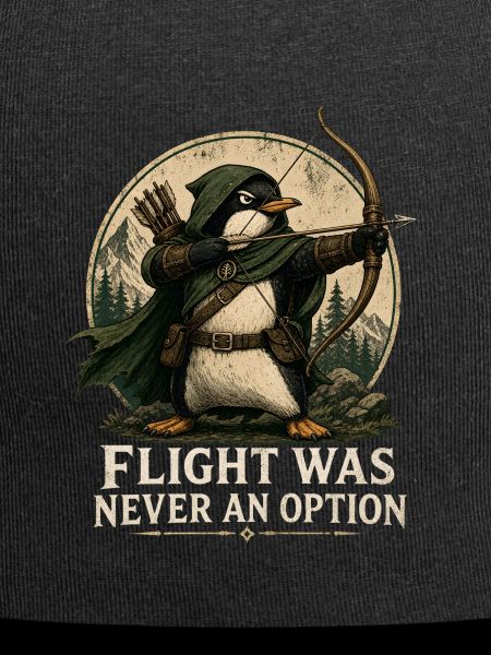 Flight Was Never an Option – Pinguin-Bogenschütze