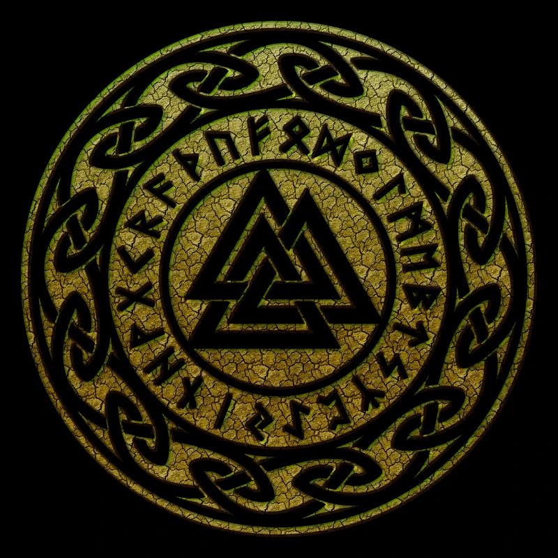 Valknut Vikings Odin Symbol Zeichen Formen Pagan