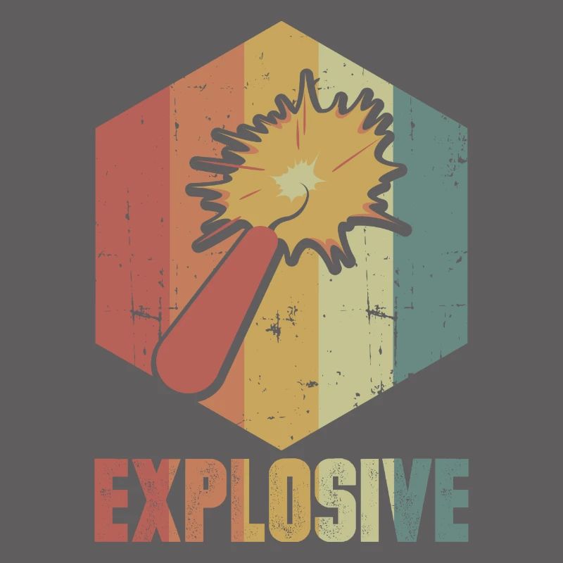Dynamit Explosion Retro Cooles Geschenk