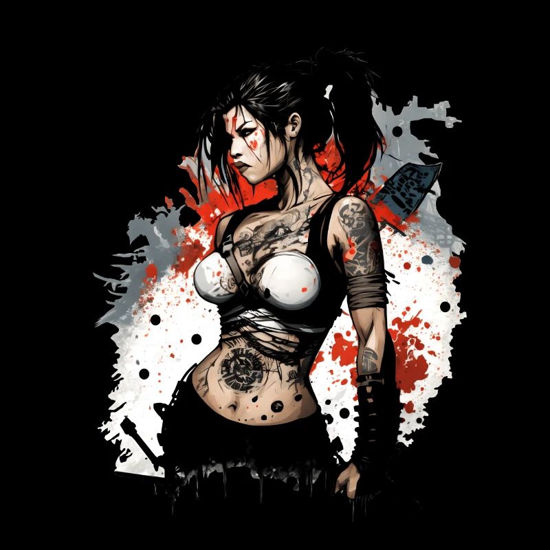 Badass Ninja Mädchen