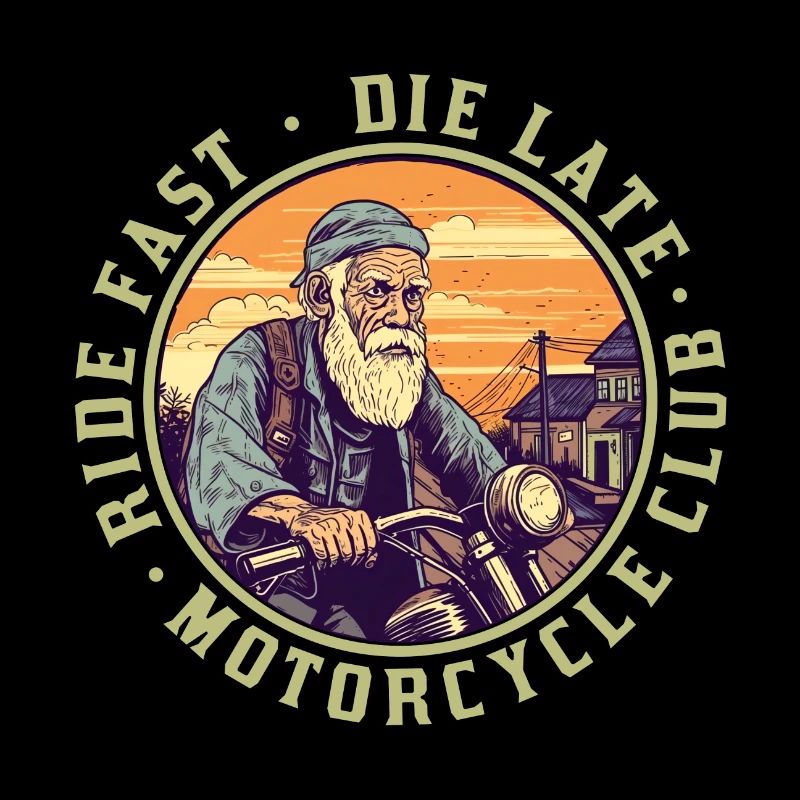 Cooler alter Biker Opa - Motorrad Opa Geschenkidee