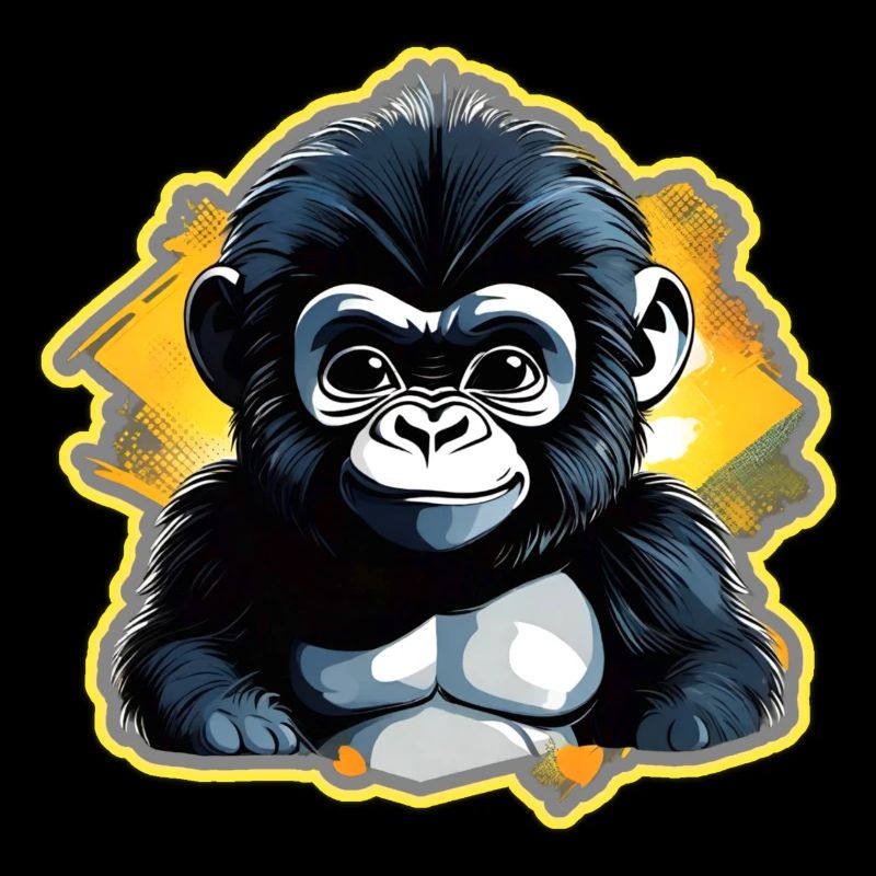 Mignon bébé gorille