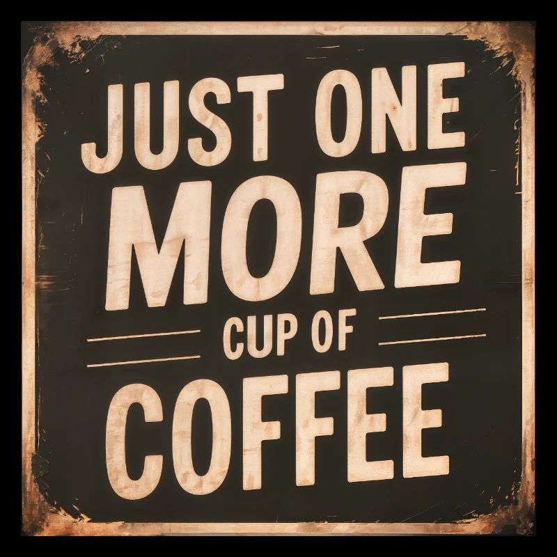 Nur eine weitere Tasse Kaffee