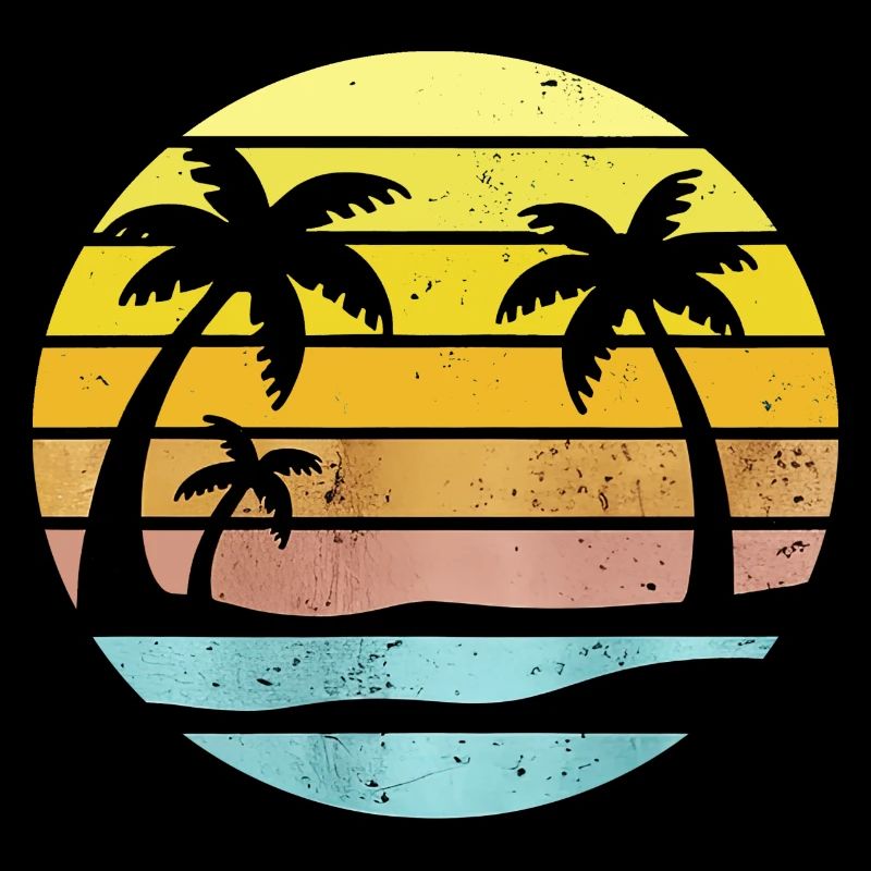 Graphic Nature Beach Summer Holidays