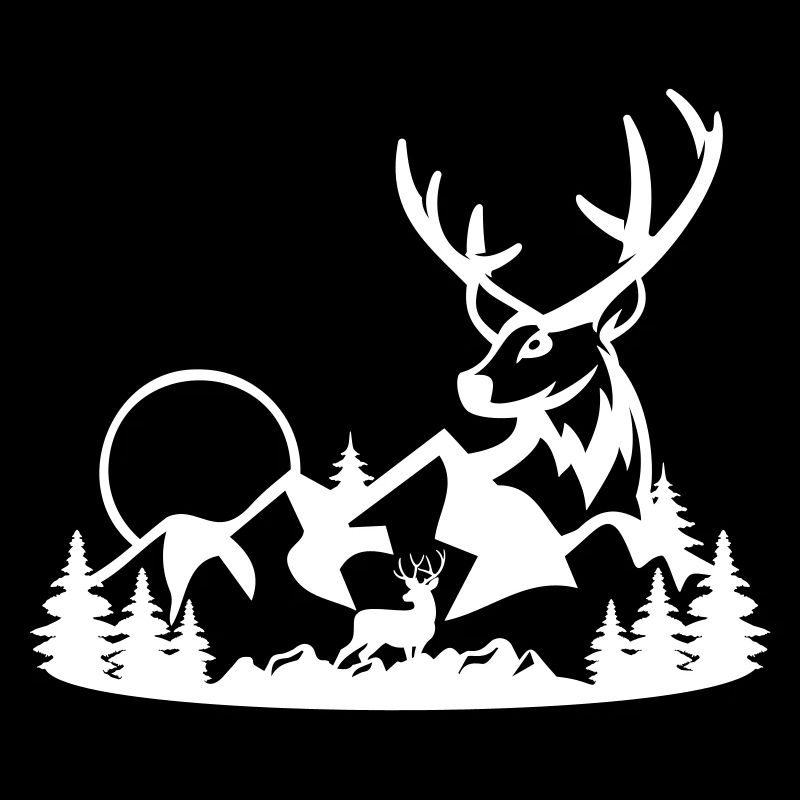 HIRSCH JAGD WILD HIRSCHE HIRSCHEN JÄGER REHE MOTIV