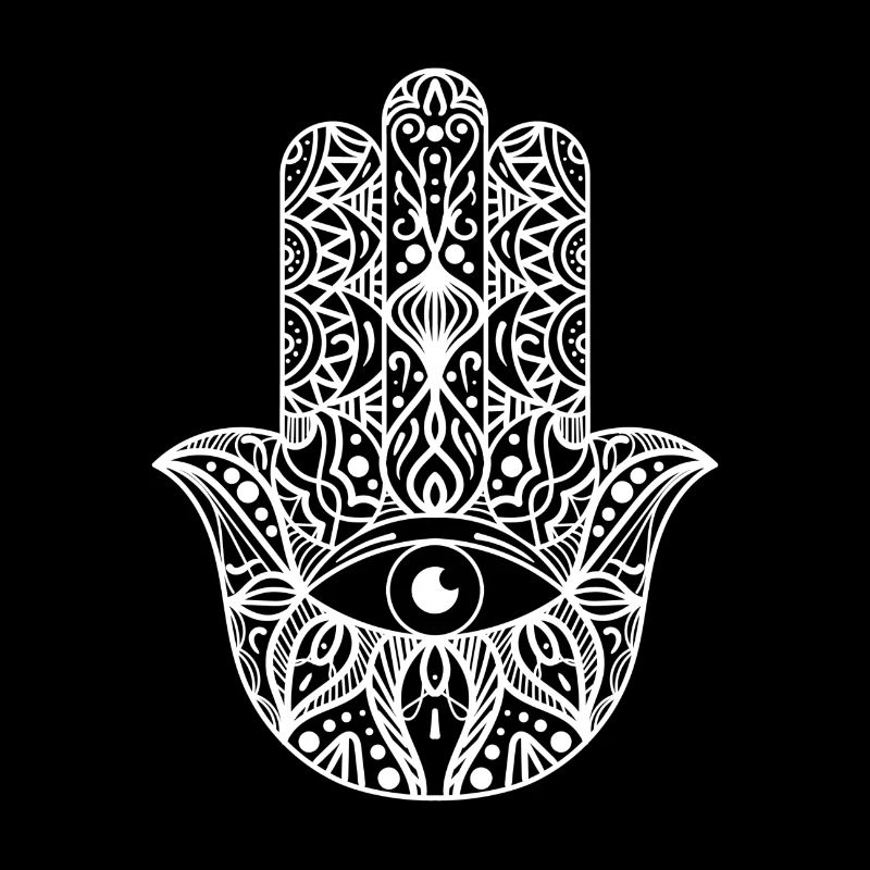 Hamsa main blanche