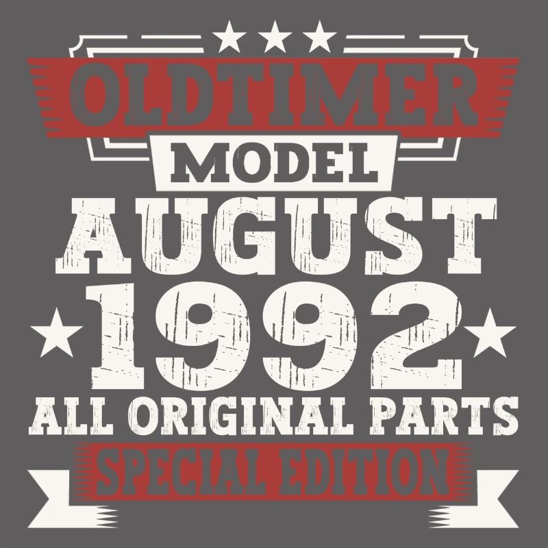 Oldtimer August 1992 30th Birthday Gift Fun