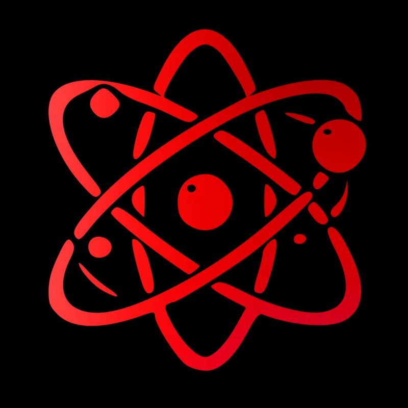 Atomic Model Illustration Design