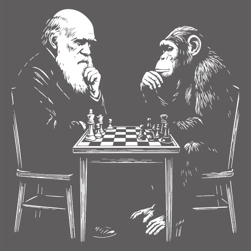 Darwin joue aux échecs avec un singe - Jeu d’évolution