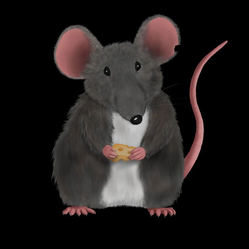 Kleine süße Maus oder Ratte