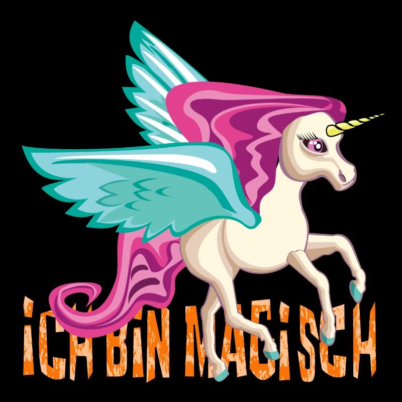 Süßes Einhorn mit Spruch "Ich bin Magisch" Unicorn