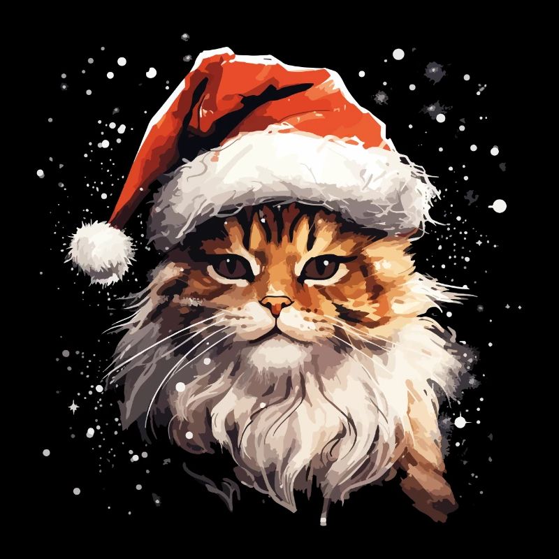 Chat Noël Noël Chat Joyeux Catmas