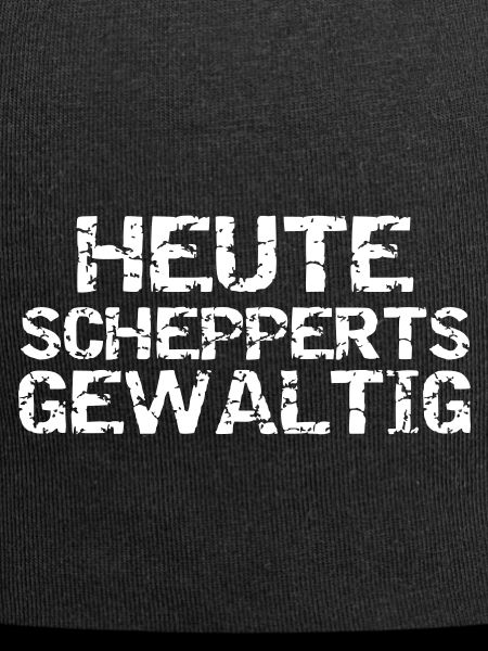 Heute schepperts gewaltig Polterabend