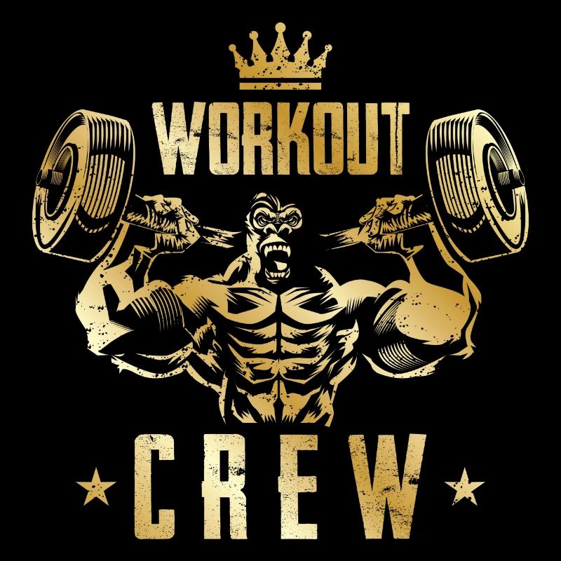 gorilla workout crew gold