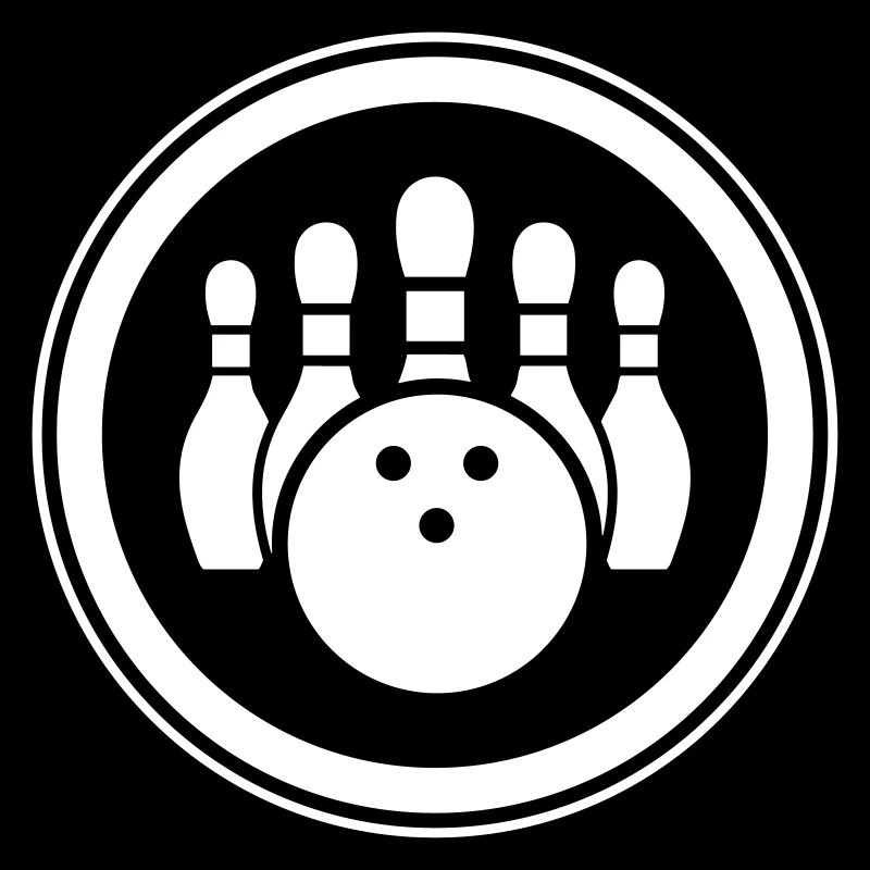 Symbole d'icône de quilles de bowling