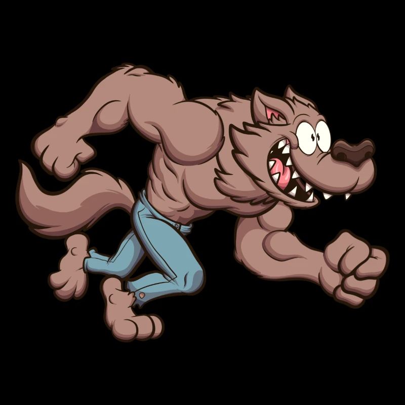 Laufender Werwolf
